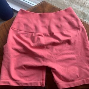 Alphalete Amplify 4.5” shorts pixel pink